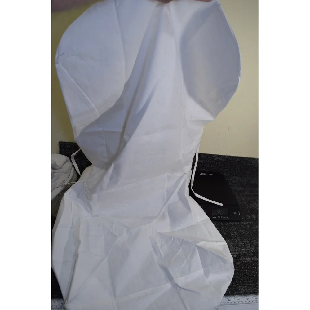 Pottery Barn White 100% Cotton DINING Chair Slipcover with Side Ties